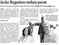 Jecke Regenten stehen parat