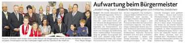 Aufwartung beim Bürgermeister