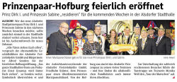 Prinzenpaar-Hofburg feierlich eröffnet